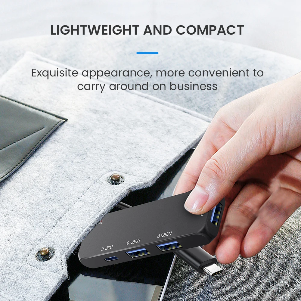 

Robotsky USB Type C HUB 4 Port Multi USB 2.0 Adapter USB-C HUB For Tablet Notbook Mobile Phone Type c HUB Splitter