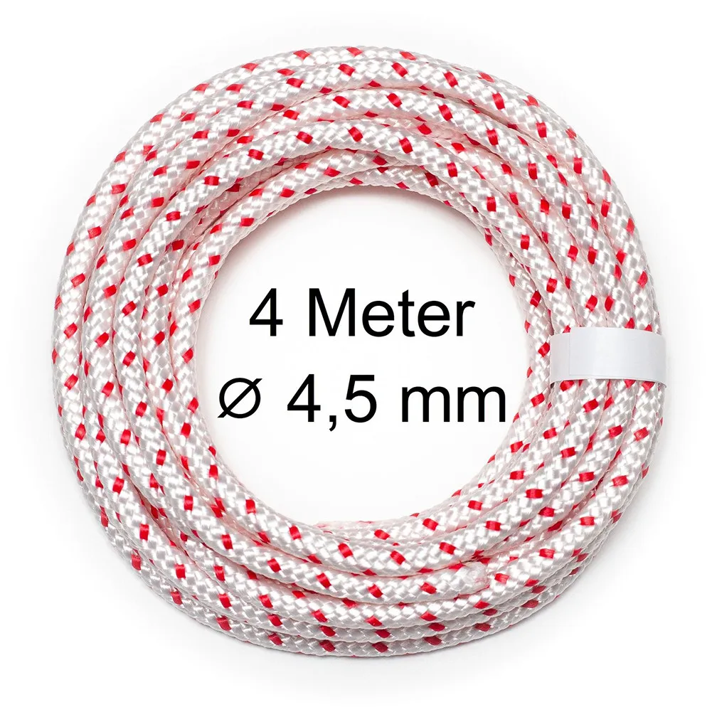 

4mX 4.5mm Starter Rope Chainsaw Construction Lawn Mower Rope Starter Durable