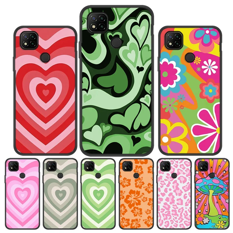 phone case for xiaomi redmi note 10 pro case 9c nfc pro 10s 7 11 11s mi 11t pro 11 lite 12 12x poco x3 m4 pro love heart cover free global shipping
