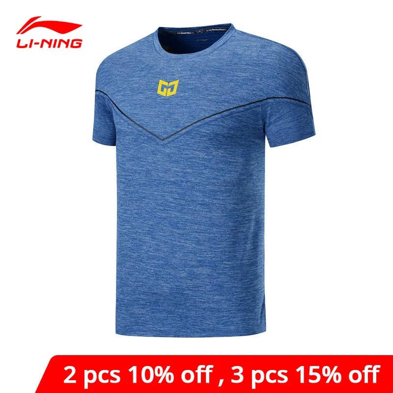 Мужская баскетбольная футболка Li-Ning Спортивная из 99% полиэстера с нейлоновой