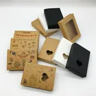 20 шт.лот крафт красочные печатные подарочные коробки ручной работы мыло Выдвижная коробка Рождественские Ювелирные изделия Подарочные ящики