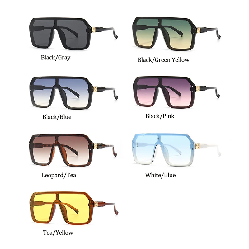 

Oversized Men's Sunglasses Fashion Classic Brand Designer Driver Shades Male Vintage Gradient Sun Glasses Goggles UV400O Oculos