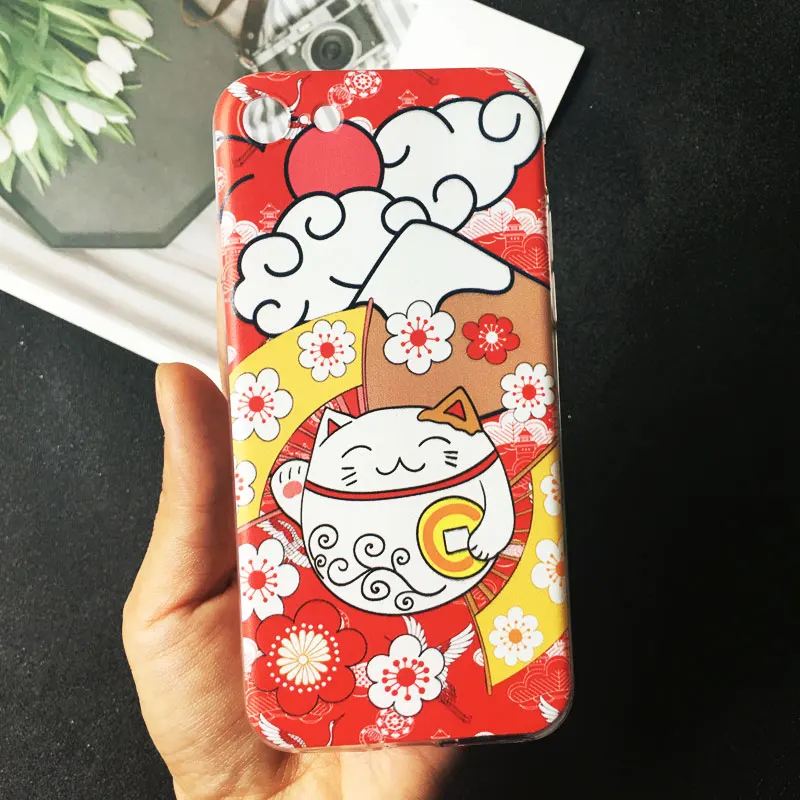 Новогодний чехол для телефона Lucky Cat для iPhone xr 5S 6S 7 8 Plus x xs max силиконовый чехол из ТПУ для huawei P30 P10 P20 lite mate 20 lite