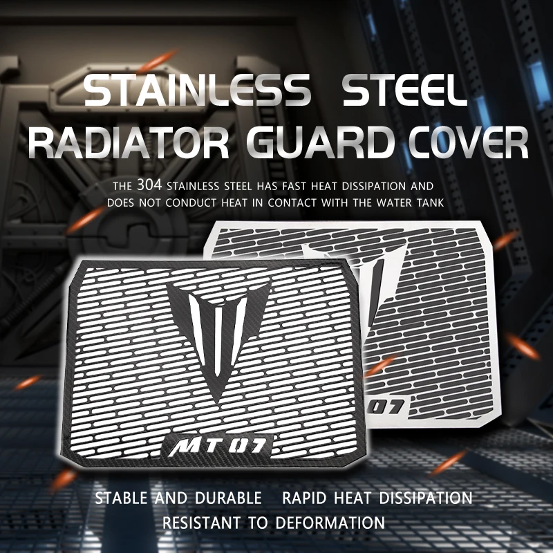 

Motorbike Radiator Grille Grill Protective Guard Cover Perfect For 2014 2015 2016 2017 2018 2019 2020 2021 2022 MT-07 FZ-07 MT07