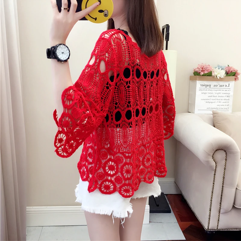 Блузка seoaf женская летняя с вырезом в Корейском стиле повседневная свободная