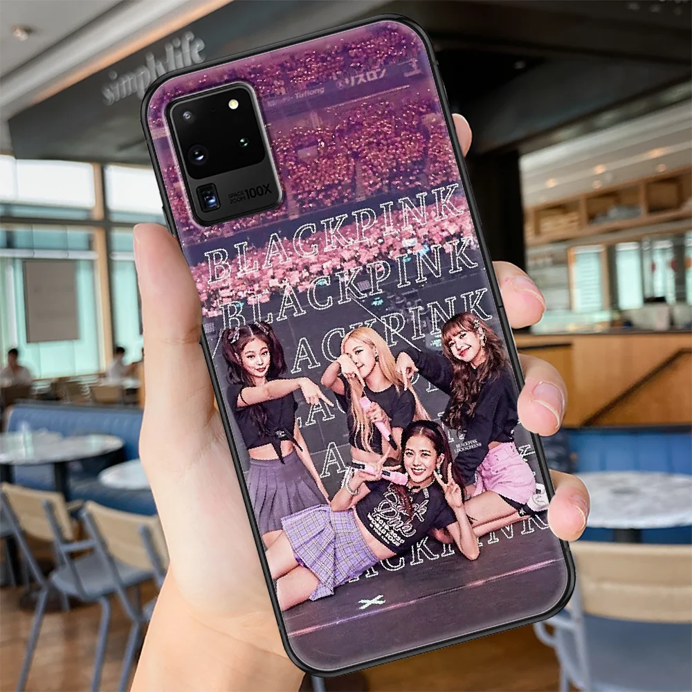 

Kpop BLACKPINKs Combination Phone case For Samsung Galaxy Note 4 8 9 10 20 S8 S9 S10 S10E S20 Plus UITRA Ultra black trend Etui