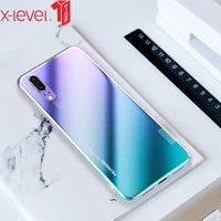 x level transparent case for huawei p40 p30 pro case clear soft tpu ultra thin back phone cover for huawei p30 lite p40 coque