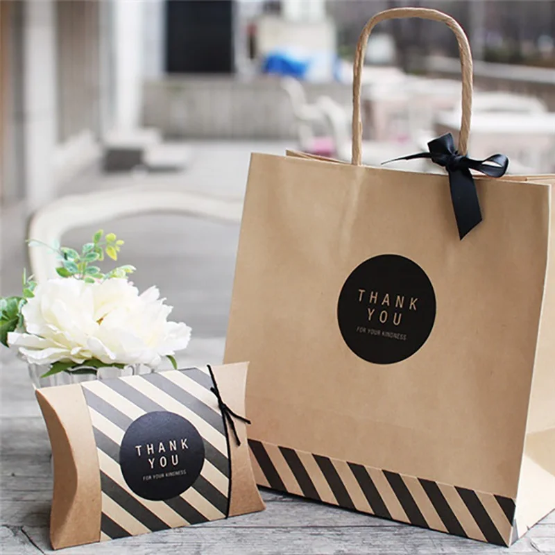 120 шт. наклейки спасибо для упаковки торта сделай сам на Рождество День