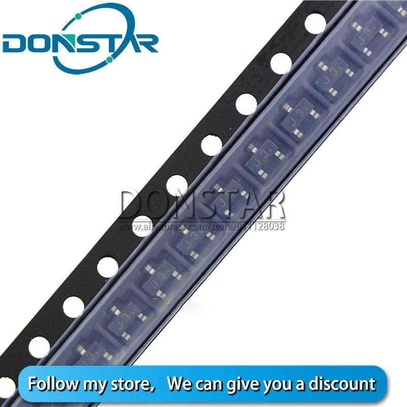 100 шт. S9013 SOT23 J3 MMBT9013 SOT-23 MMBT9013LT1G SMD Новый транзистор | Электронные компоненты и