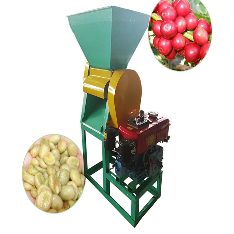 

150 Kg Small Fresh Coffee Bean Skin Removing Machine Pulper Huller Peeling Thresher Peeler Sheller Machines Pri