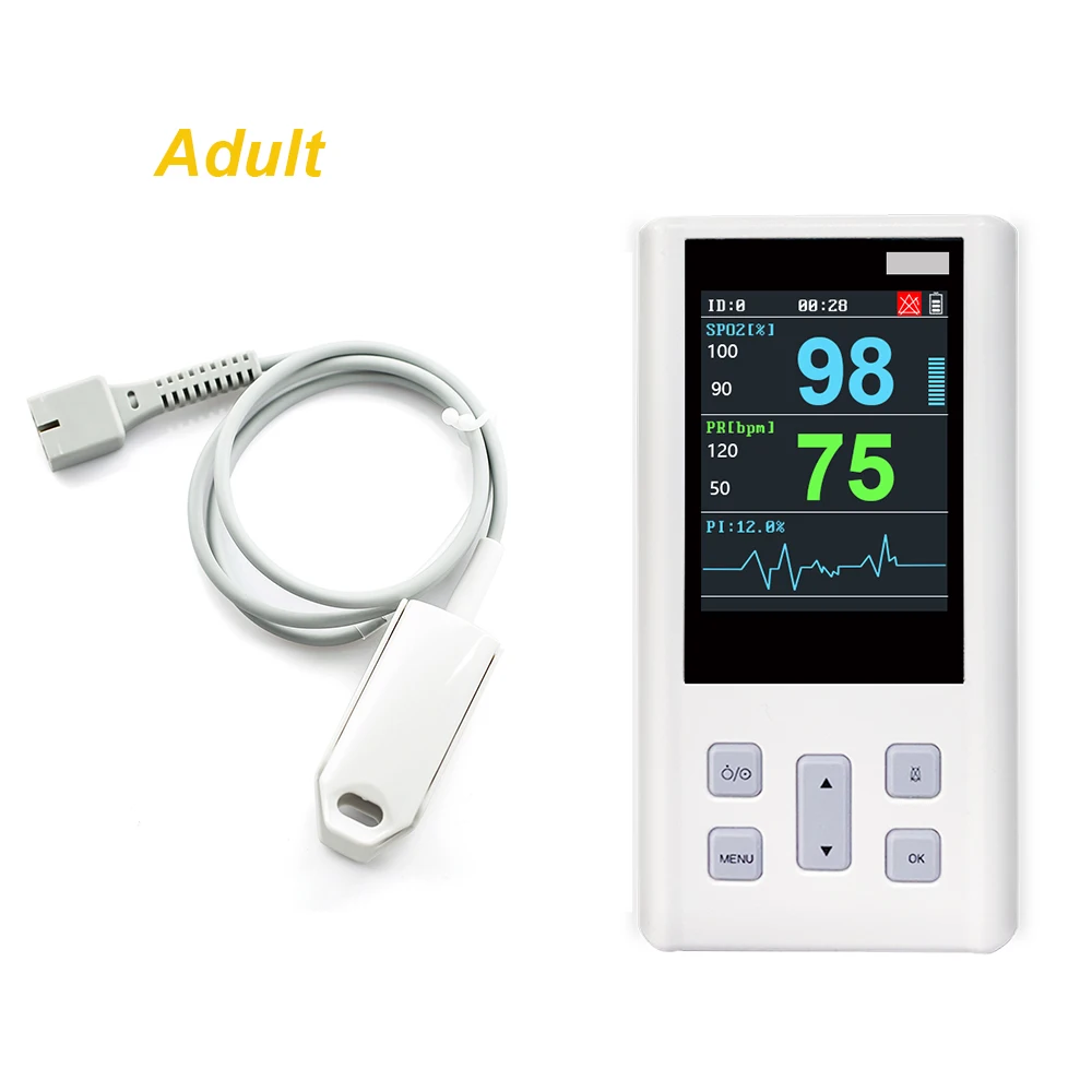 Зонд для пульсоксиметра ручной прибор измерения пульса взрослых новорожденных