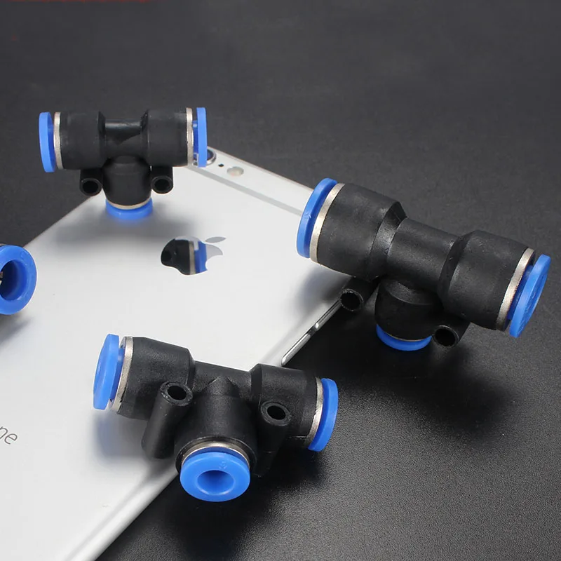 Пластиковые быстроразъемные пневматические соединители для воздушных труб Т