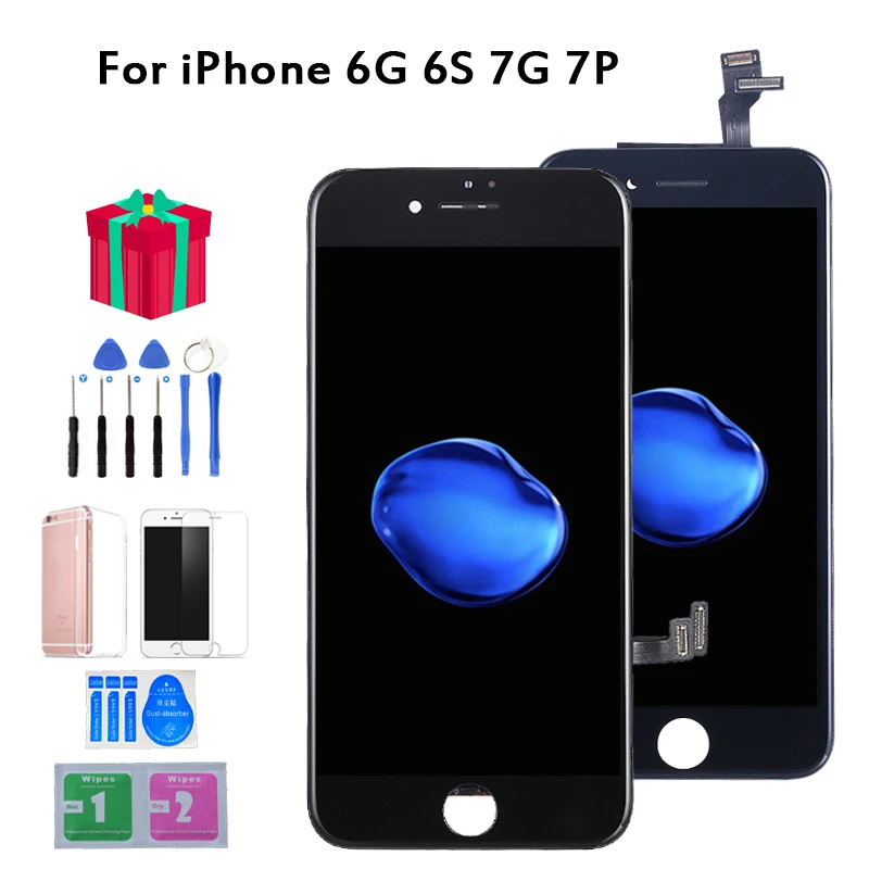 100% AAAA Оригинальный ЖК экран для iPhone 7 Plus дисплей дигитайзер сенсорный 6 6S s Замена