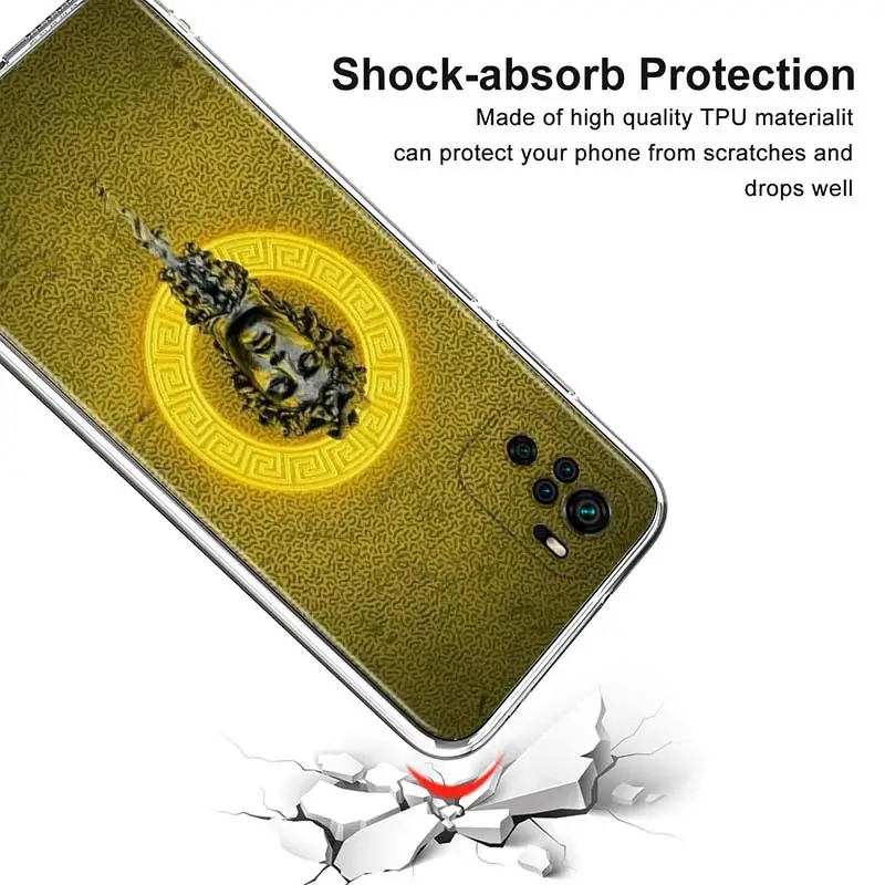 

Transparent Cover Statue Abstract Art David Medusa For Xioami Redmi Note 10 10S 9T 9S 9 8T 8 7S 7 6 5A 5 4X 4 Pro Max Phone Case