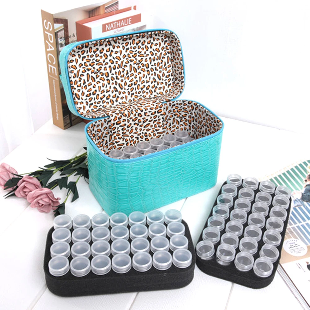 

2021 NEW 3 Layers Storage Box Diamond Painting Accessories Diamond Embroidery Mosaic Container Bag Carry Case Tool 84 Grids