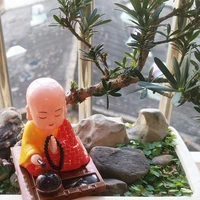 60 dropshipping solar powered shaking head monk toy home office desk car ornament crafts gift