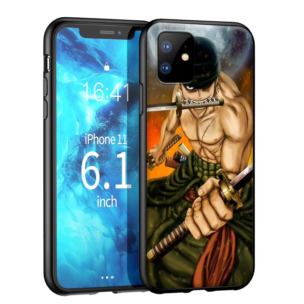 YIMAOC One Piece Roronoa Zoro Silicone Soft Case for iPhone 12 Mini 11 Pro XS Max XR X 8 7 6 6S Plus 5 5S SE | Мобильные телефоны и