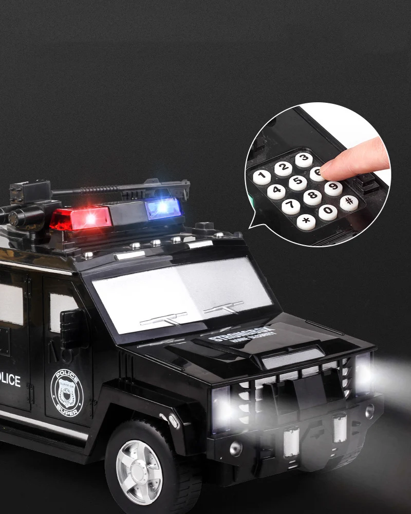 Черная искусственная копилка для автомобиля безопасная заметок с паролем и