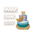 Резак для рыбьей чешуи, из полимерной глины, шестигранныйкруглыйквадратный узор, геометрическая форма, форма для тиснения, серьги, 3 шт., инструменты для гончарного дела