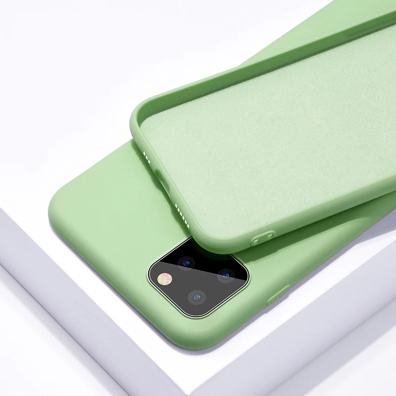 Оригинальный чехол из жидкого силикона для телефона iPhone 11 Pro MAX 2019 6 6S 7 8 Plus X XS XR