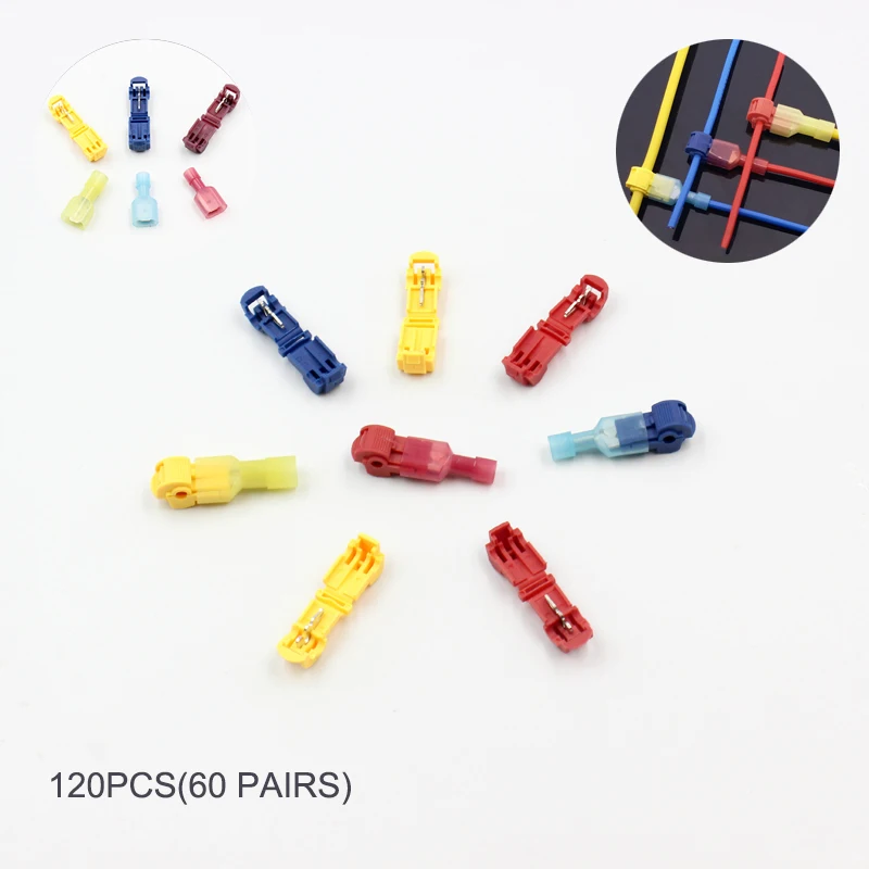 120 шт. ОБЖИМНАЯ Изолированная клемма разъемы для проводов зажим муравьиного
