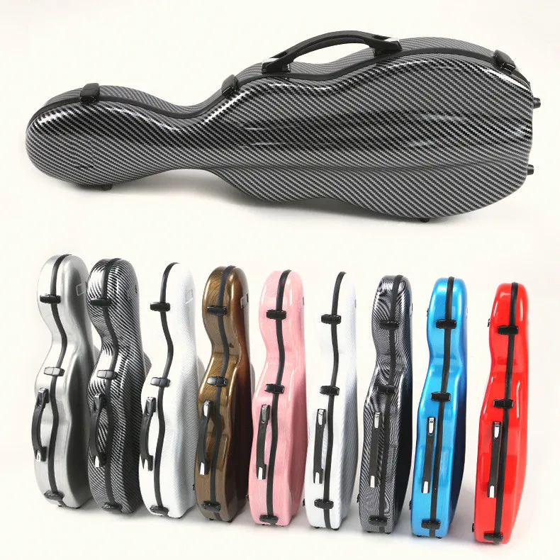 Высокоэффективный Жесткий Чехол для скрипки чехол 4/4 3/4 цветной из углеродного