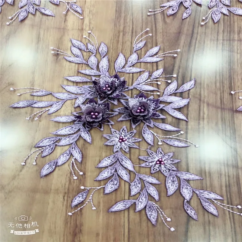 Высококачественная кружевная 3D аппликация нигерийские кружевные ткани тюль