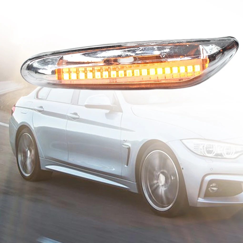1 Pair Flowing Side Marker Light Dynamic 63137253325 63137253326 Replacement for 3-series E46 E60 E90 E92 E93 E87 | Автомобили и