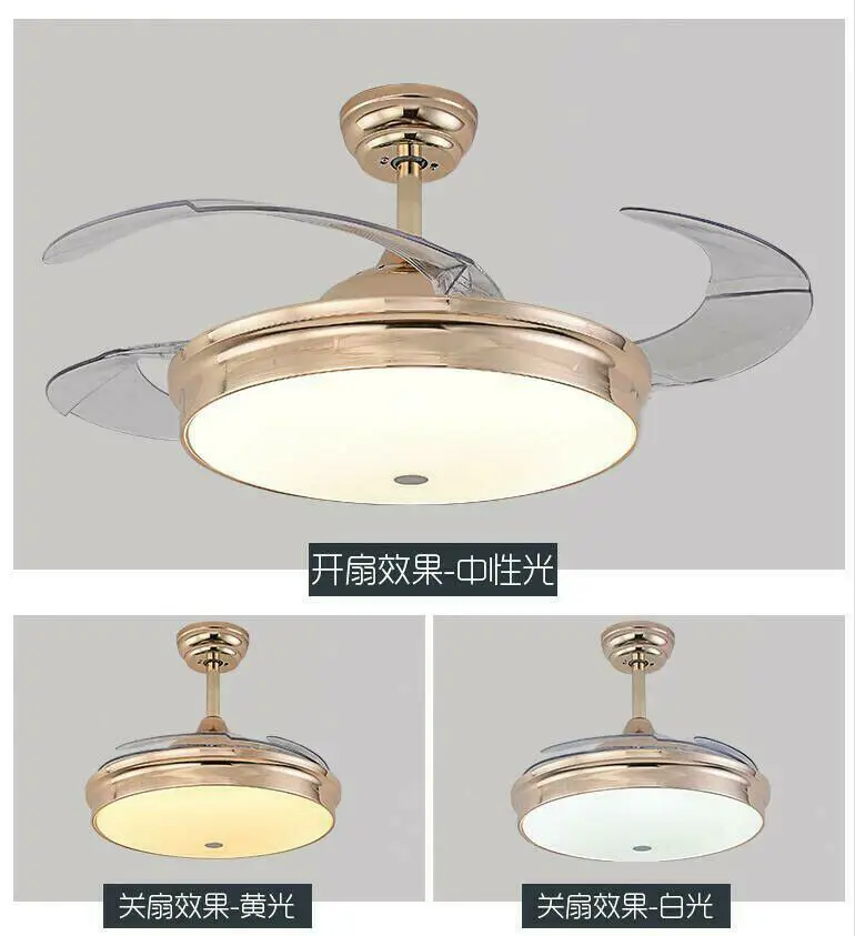 42 &quotсовременный светодиодный потолочный вентилятор люстра с дистанционным