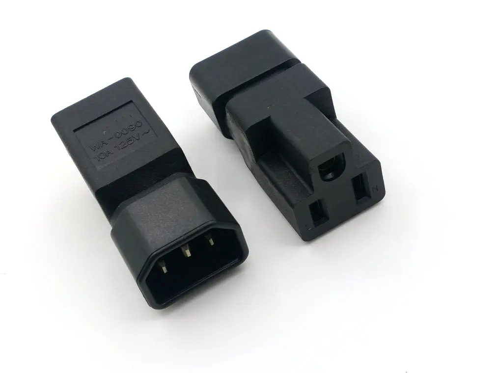10 шт. IEC 320 C14 к Nema 5 15R адаптер питания Разъем|nema 5-15r|nema c14nema adapter |