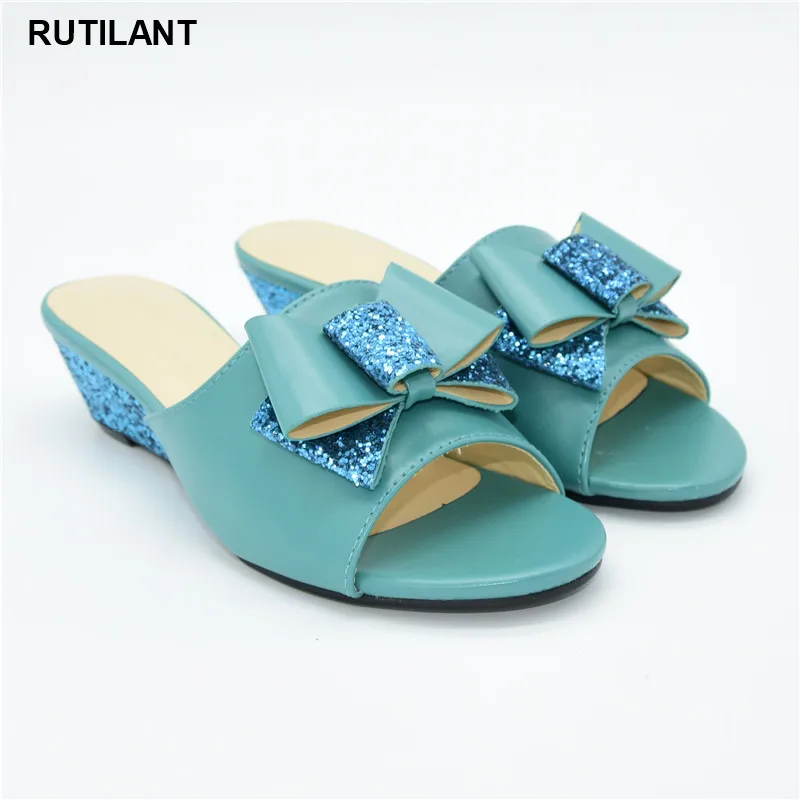 Новейшие итальянские женские свадебные туфли высокого качества в африканском