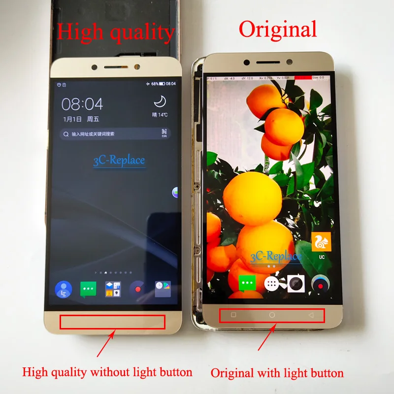 Оригинальный 5 дюймов для Letv LeEco Le 2 S3 Le2 Pro X520 X622 X620 X527 X626 X522 ЖК Дисплей кодирующий