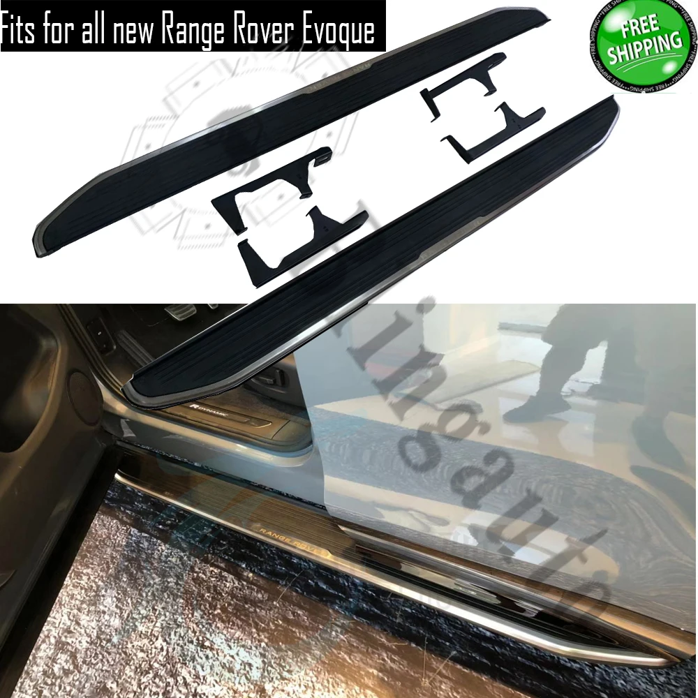 Подходит для Land-Rover Range Rover Evoque 2011- алюминиевая Беговая плата боковая Nerf шаг бар Защита педали автомобиля