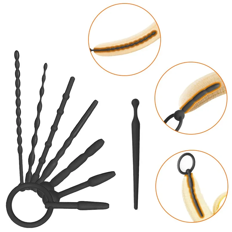 Силиконовая уретральная пробка секс игрушки для мужчин геев мастурбации пенис