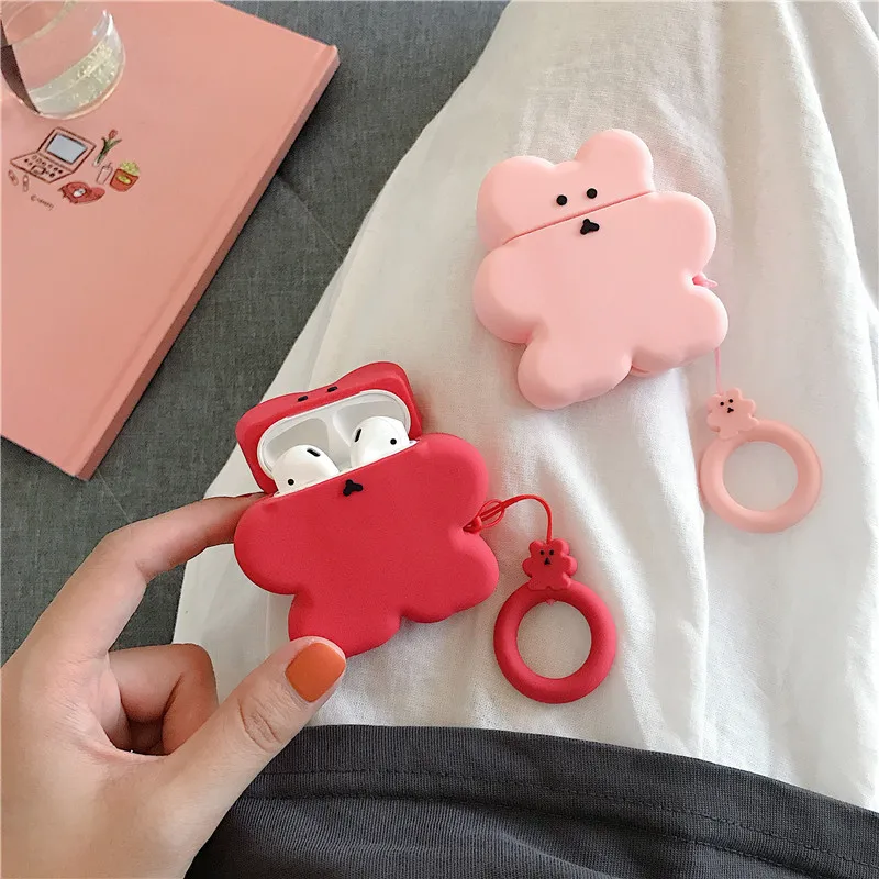Роскошный силиконовый чехол для Airpods, защитный чехол для наушников, чехол для Apple airpods 2 1, аксессуары, зарядная коробка для Air pods
