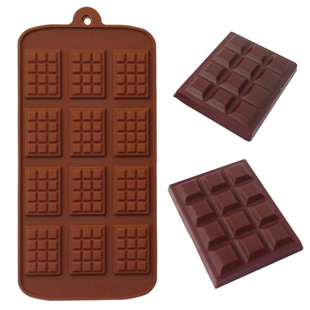 Новая силиконовая шоколадная форма 12 с шоколад для выпечки из нержавеющей стали