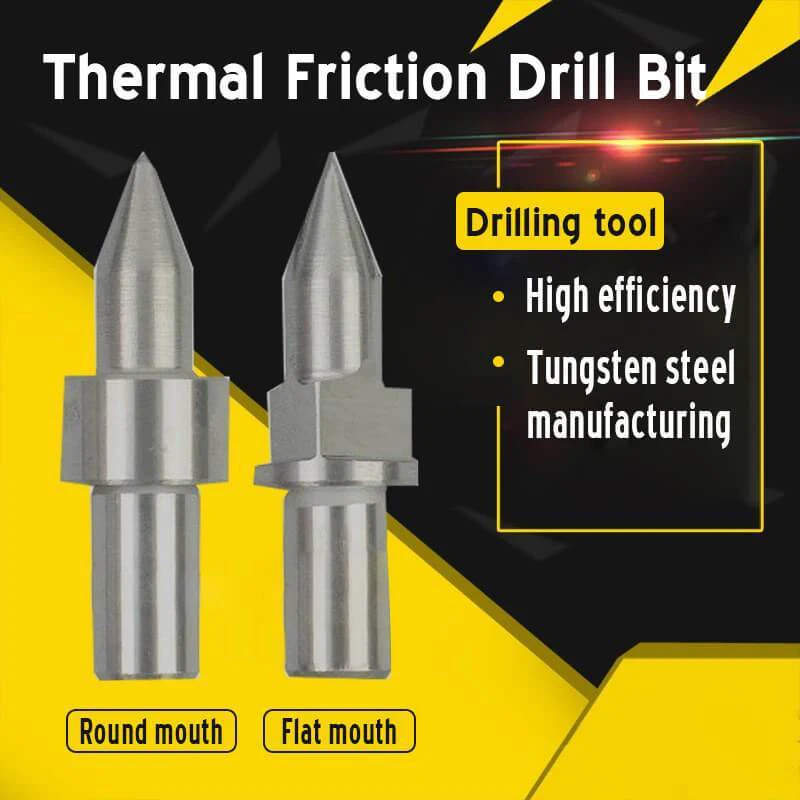 

Newest Thermal Friction Hot Melt Short Drill Bit M3 M4 M5 M6 M8 M10 M12 M14 Round/Flat Type Drill Bit Tools