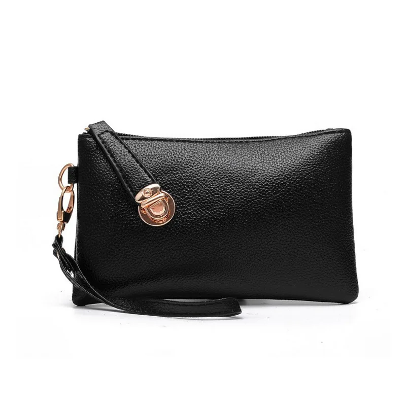 

Новинка 2022, модный кошелек для женщин и девушек, простая сумка на запястье, сумка для смены карт, сумка из искусственной кожи с подвеской на з...