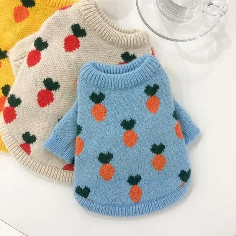 Свитер вязаный для домашних животных моркови фотошон померанский маленьких