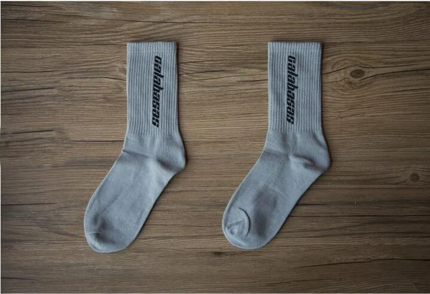 

3 pairs/set Calabasas socks outdoor sports socks tide brand skateboard stockings men women couple socks Kanye West sock