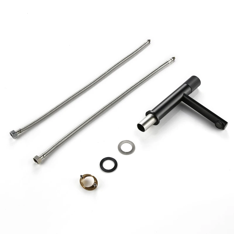 Черный короткий смеситель Smesiteli высококачественный латунный Смеситель для