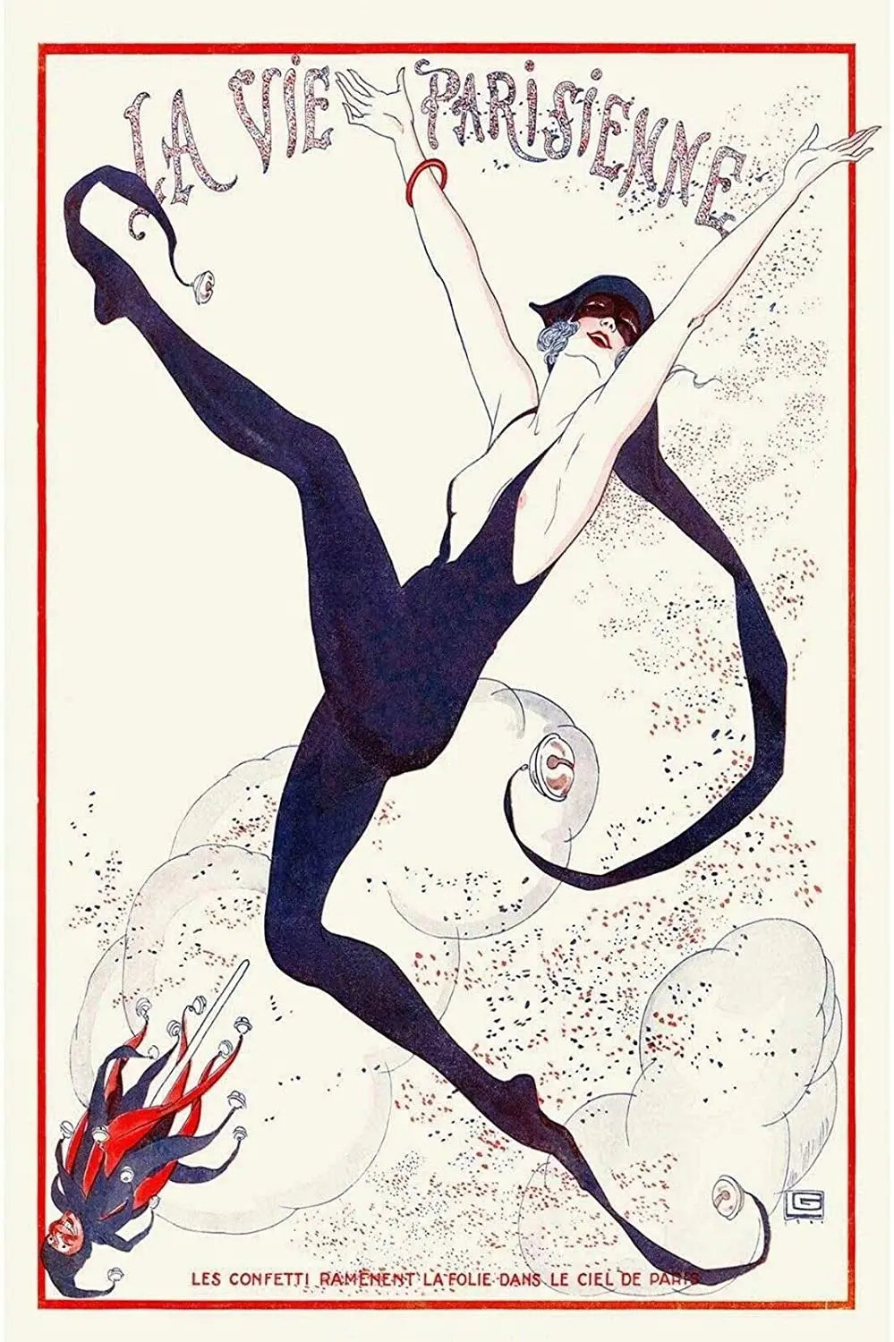 

French Dancer 12x8 Inch Vintage Retro Decor Metal Tin Sign