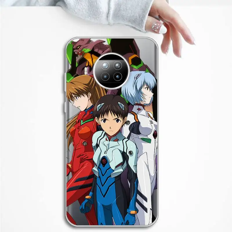 

Evangelion Phone Case Transparent for Xiaomi mi Redmi note 10 t 8 9 pro lite 11 Samsung S 8 9 10 20