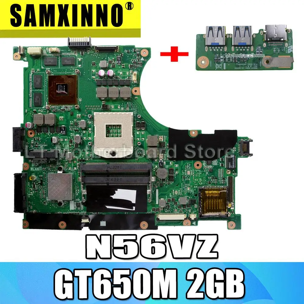 Отправка платы + N56VZ материнская плата GT650 2g для For Asus N56V N56VM N56VV N56VJ N56VB ноутбука