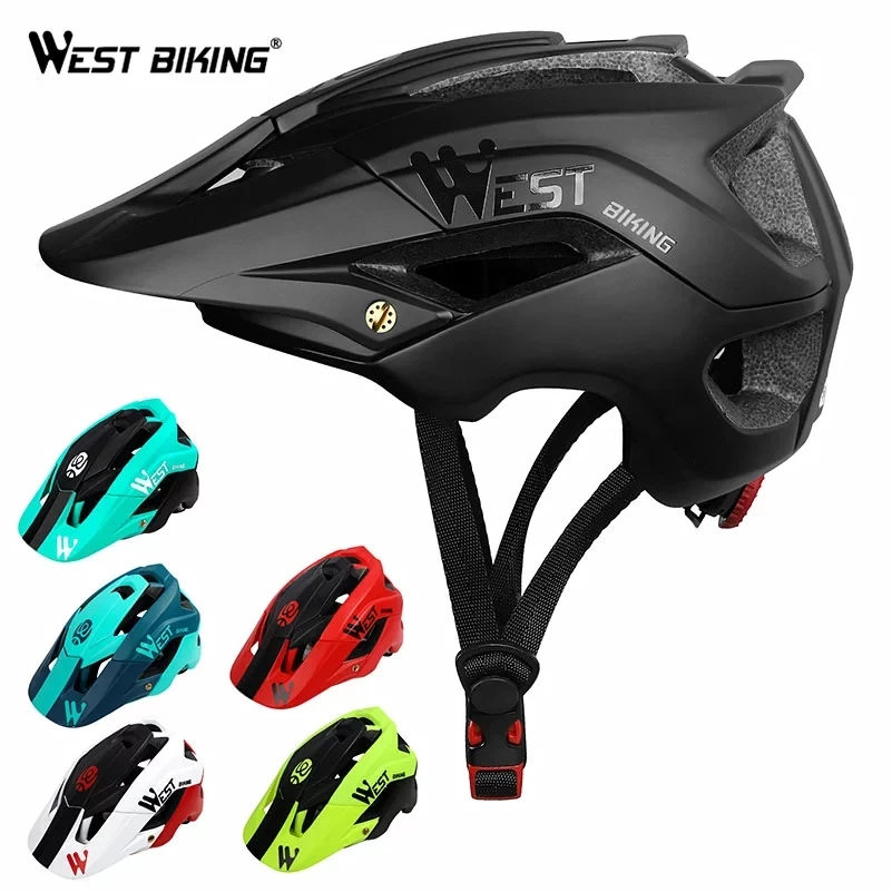 

Велосипедный шлем WEST BIKING MTB, ультралегкий, Солнцезащитная шляпа, цельнолитой, велосипедный шлем, шлем для езды на велосипеде