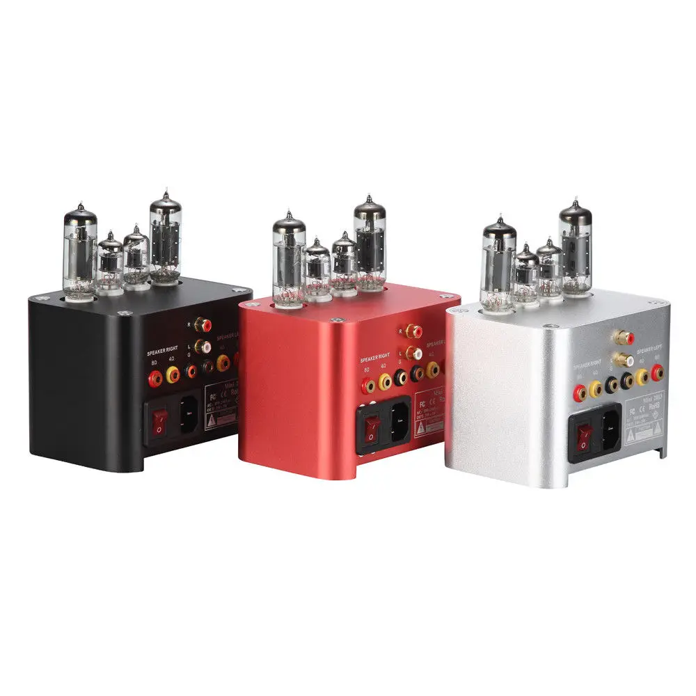 Douk аудио мини 6J1+ 6P1 вакуумный ламповый усилитель стерео HiFi Настольный усилитель клапана мощности 3 Вт+ 3 Вт