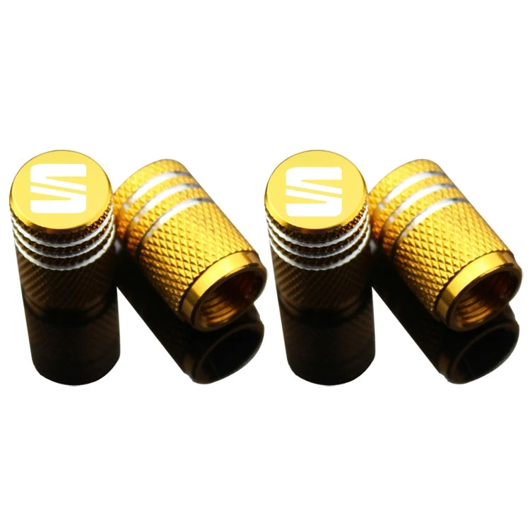 4pcs car styling wheel tire parts valve stem plugs cover For seat leon ibiza Alhambra Exeo Altea Arona Ateca Car Accessories | Автомобили