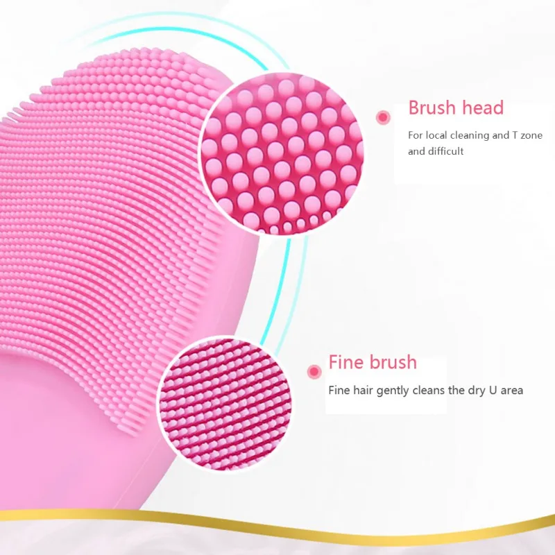 USB зарядка щетка для очистки лица мини электрическая Массажная стиральная машина