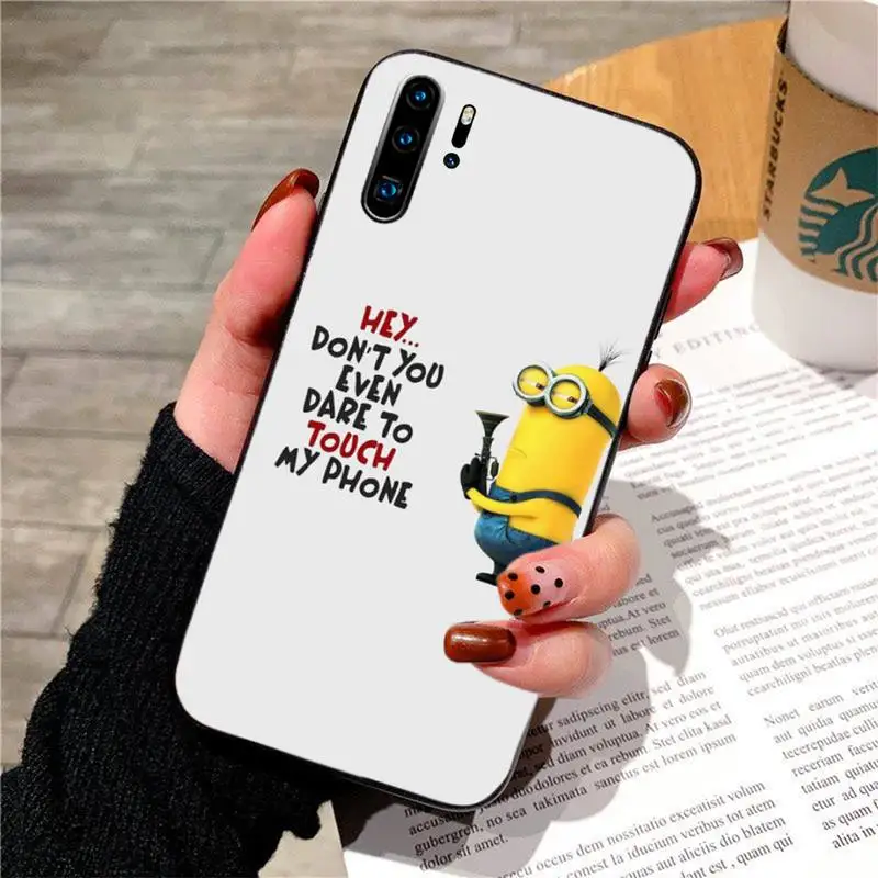 Милый мультяшный чехол с миньонами для huawei p20 p30 p40 pro mate 10 20 30 lite p smart y7 2019 plus nova