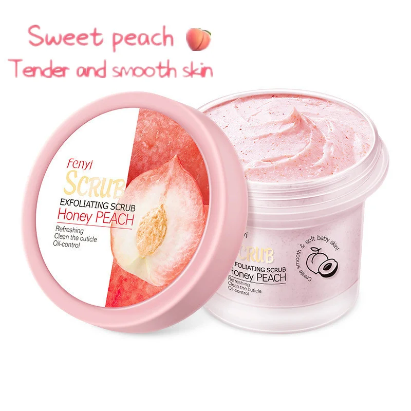 

Peach Body Scrub Facial Scrub Deep Cleansing Skin Whitening Exfoliating Dead Skin Treatment Acne Moisturizing Body Care